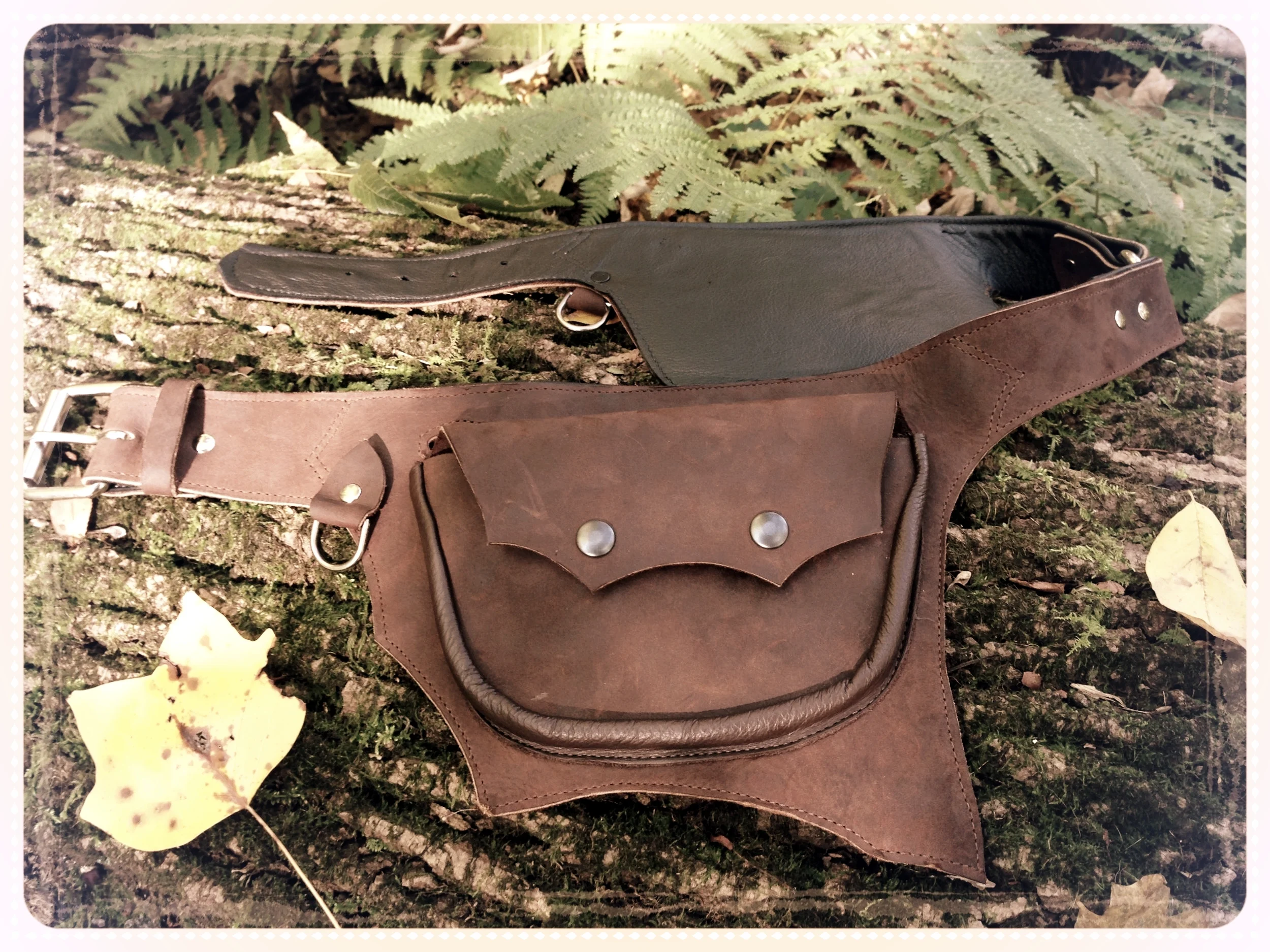 Leather Pocket Belt