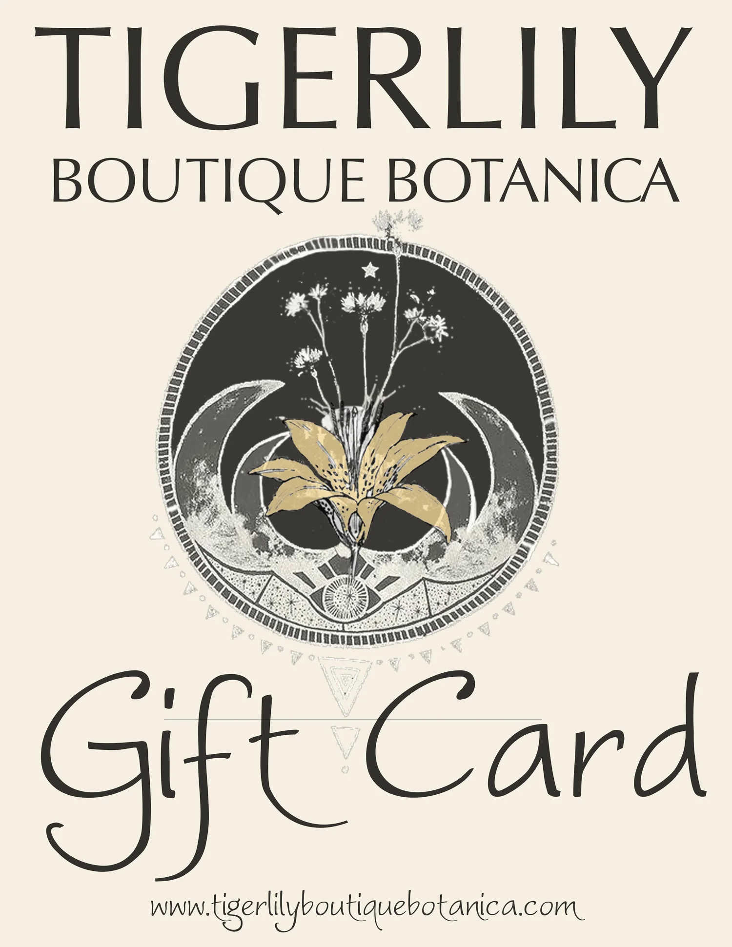 Gift Card  Tigerlily Boutique & Botanica