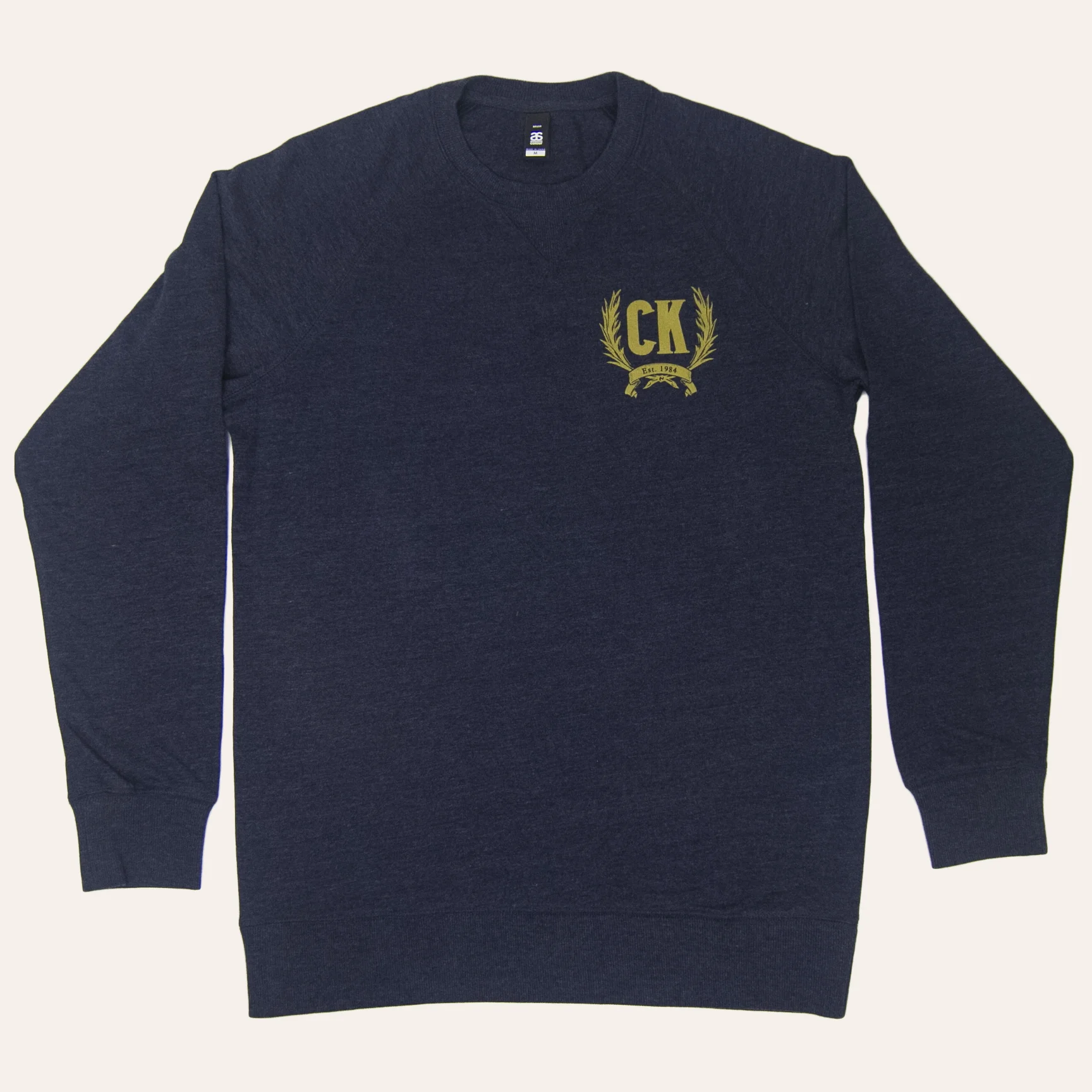 navy crewneck