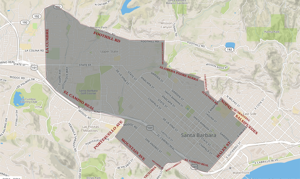 Future delivery area of our food delivery service