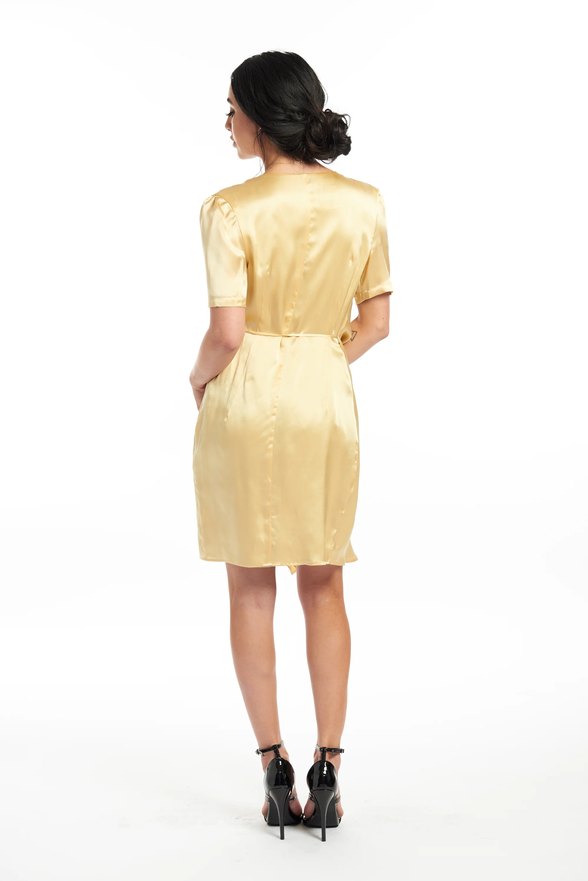 THE SHEELA DRESS gold  AF. MADE IN LOS ANGELES