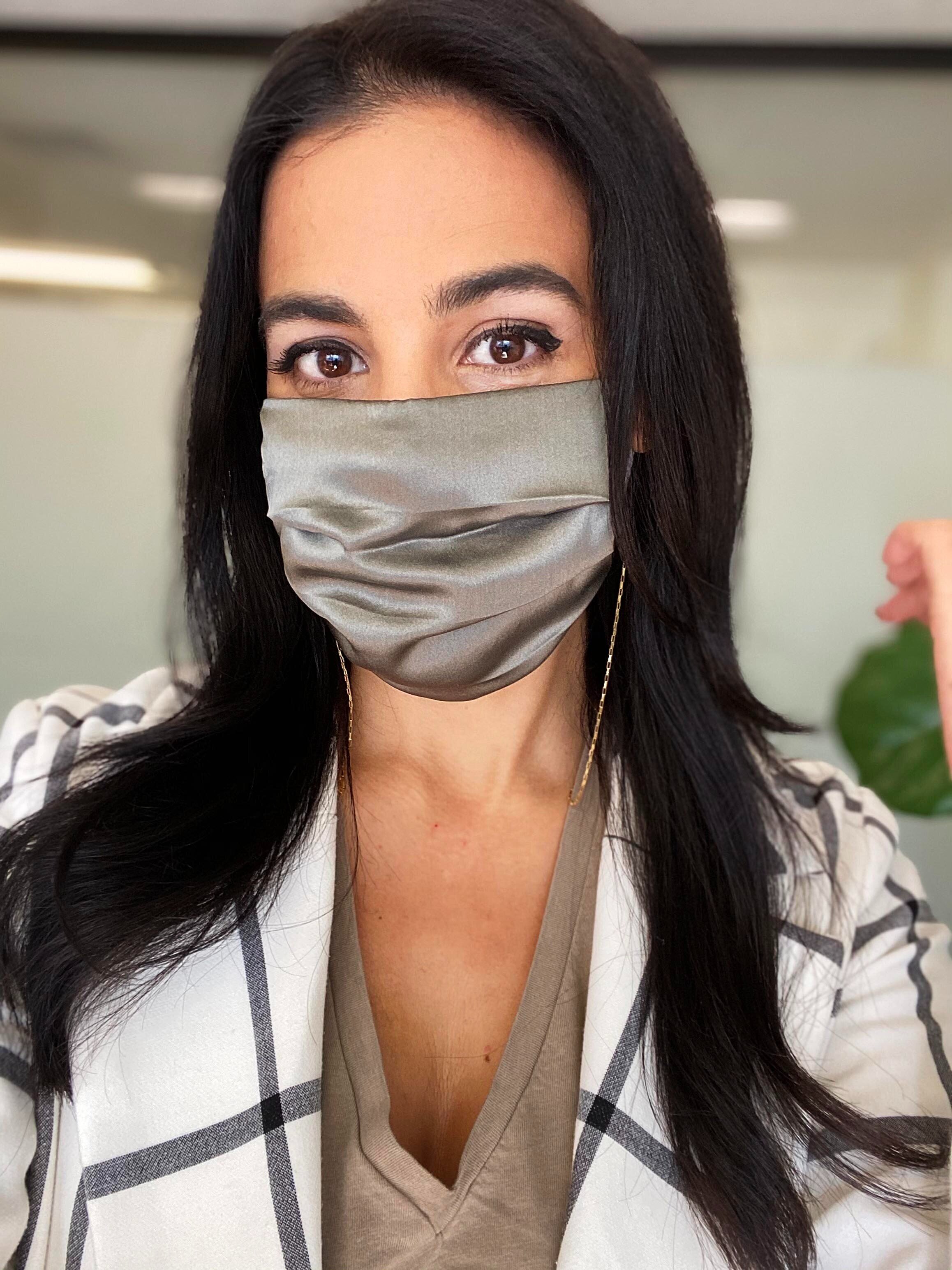 Sage Mask with 14K Gold Chain