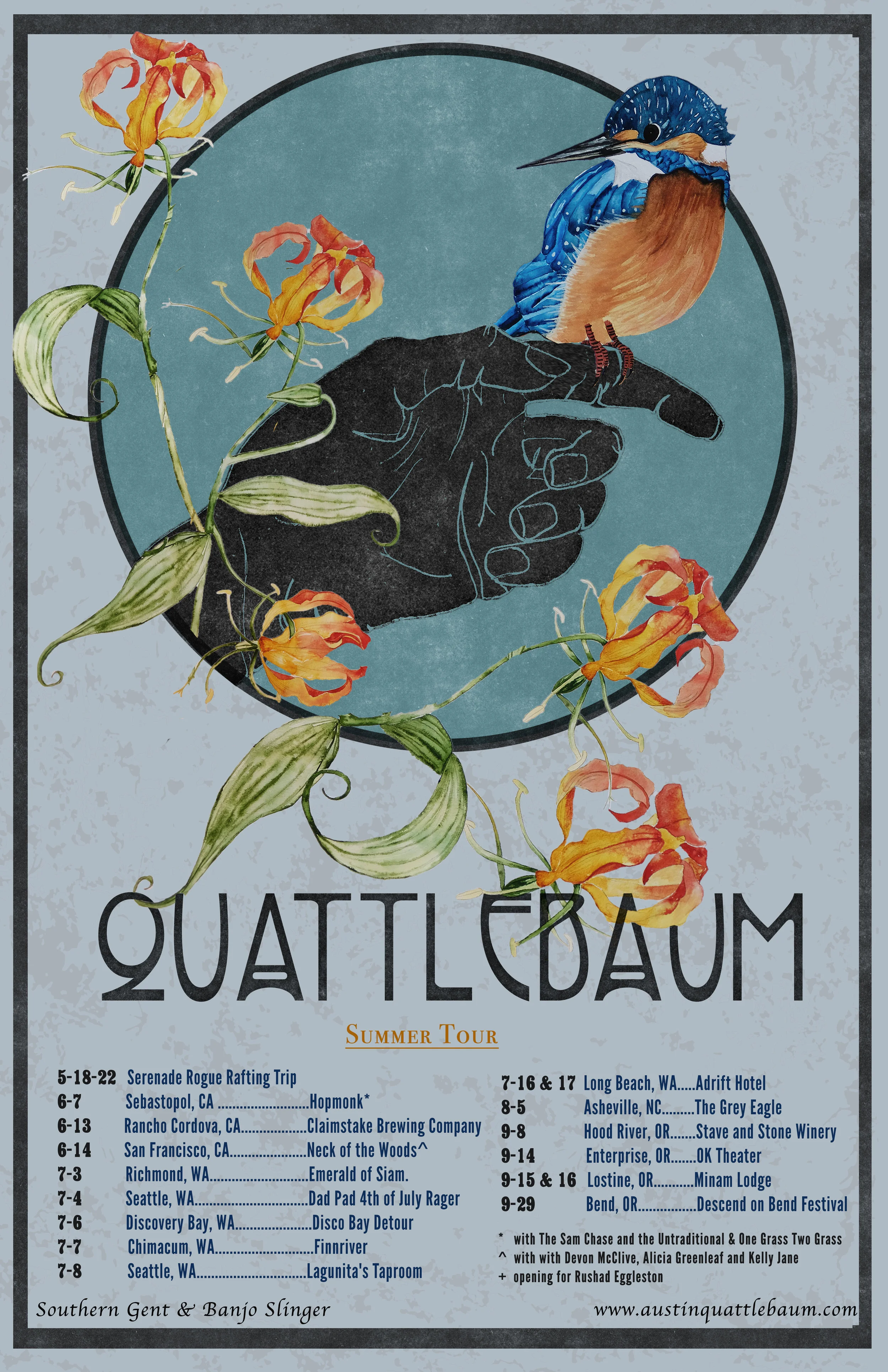 Tour Poster for Austin Quattlebaum