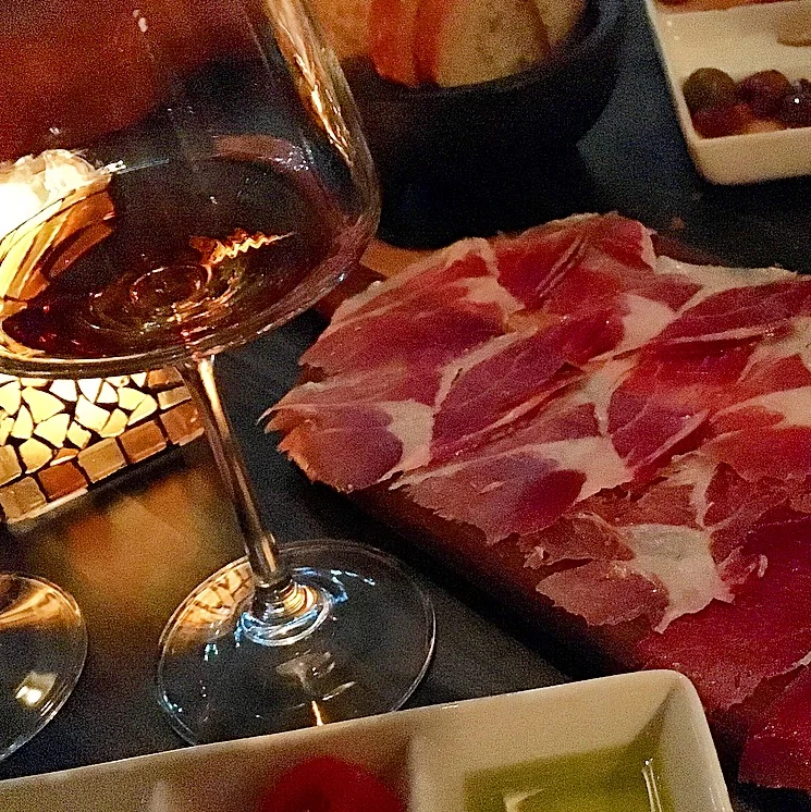 Sampling Sherry at Pata Negra Tapas