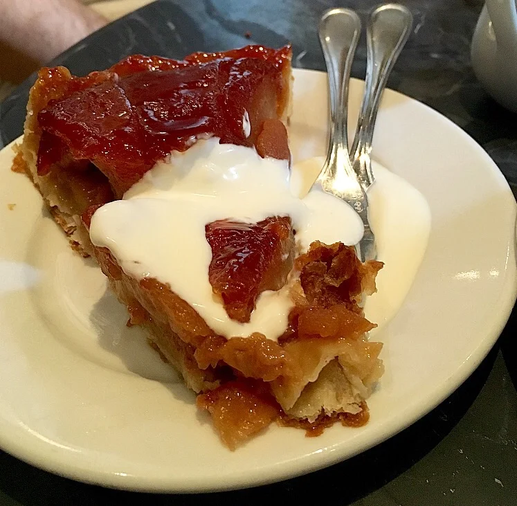 The tarte tatin had perfectly caramelized apples.