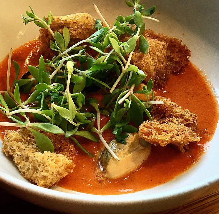 Mussels in a light romesco sauce with very crisp croutons. The sauce had a wonderful creamy texture and a little bit of spiciness. The mussels were incredibly juicy and tender.