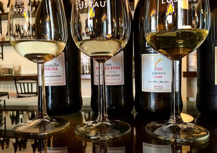 delicious manzanilla and fino sherries from Lustau .