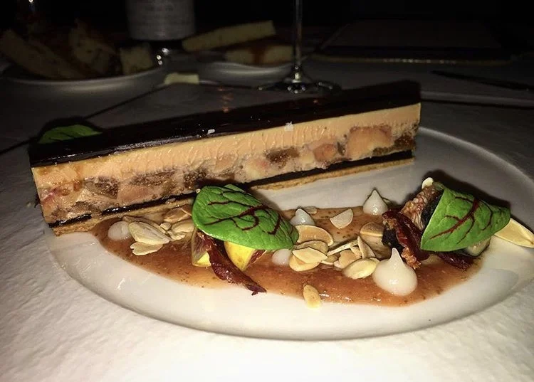 Foie gras and fig terrine, Aureole