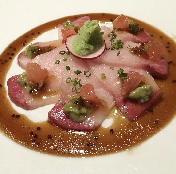 Hamachi crude with avocado and wasabi, Ippudo