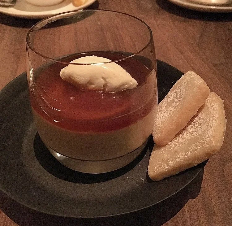 Butterscotch pudding, Nougatine at Jean-Georges