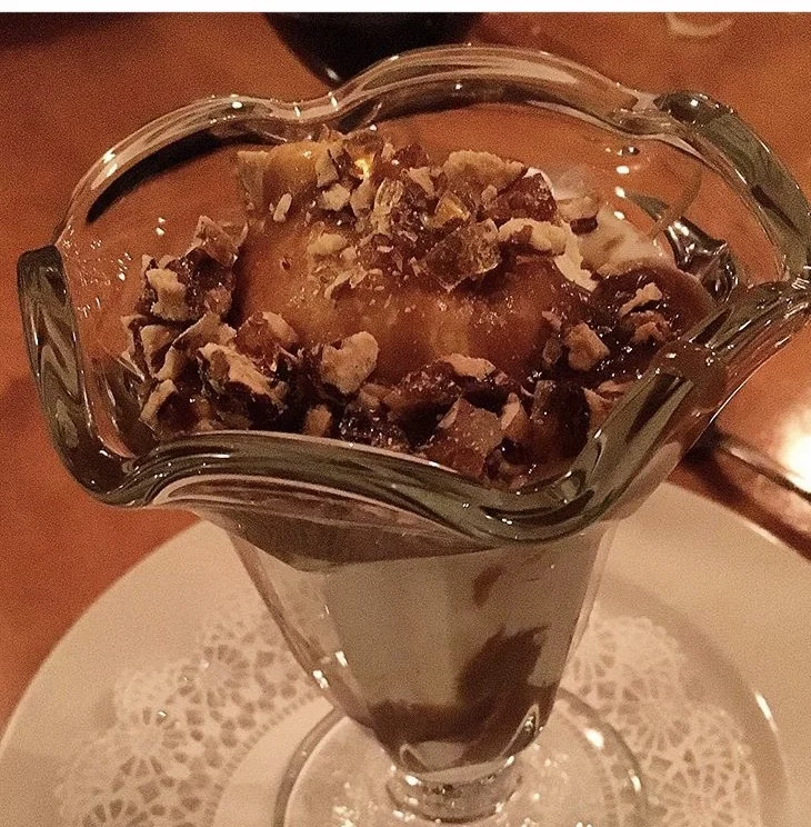 Wishing I were eating this butterscotch parfait right now at Pearls Oyster Bar