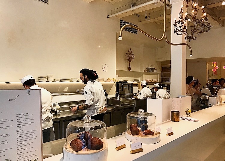 The take=out counter on the left as you walk into abcV