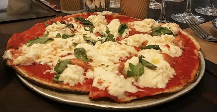 One of the many delicious pizzas at Marta.