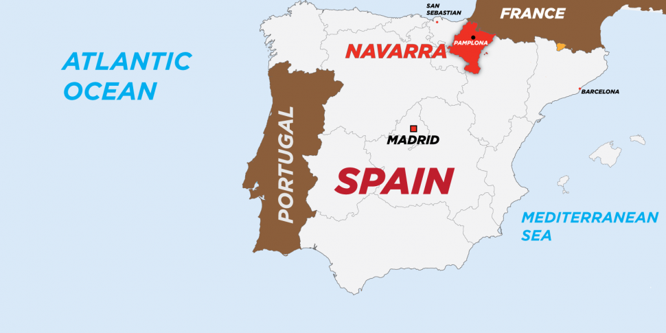 Mapa europa portugal - NAVARRA INFORMACIÓN