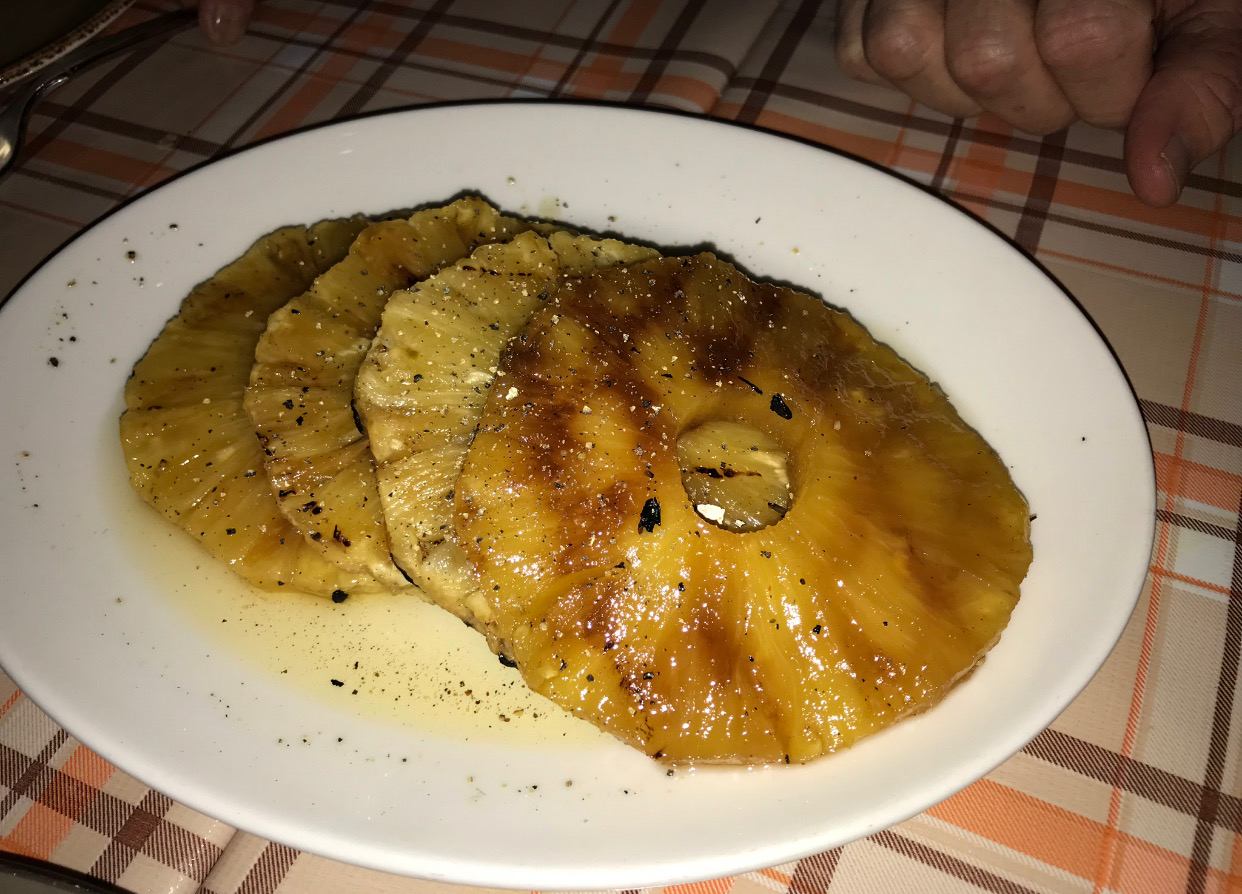 Bombay Bread Bar’s Grilled pineapple.
