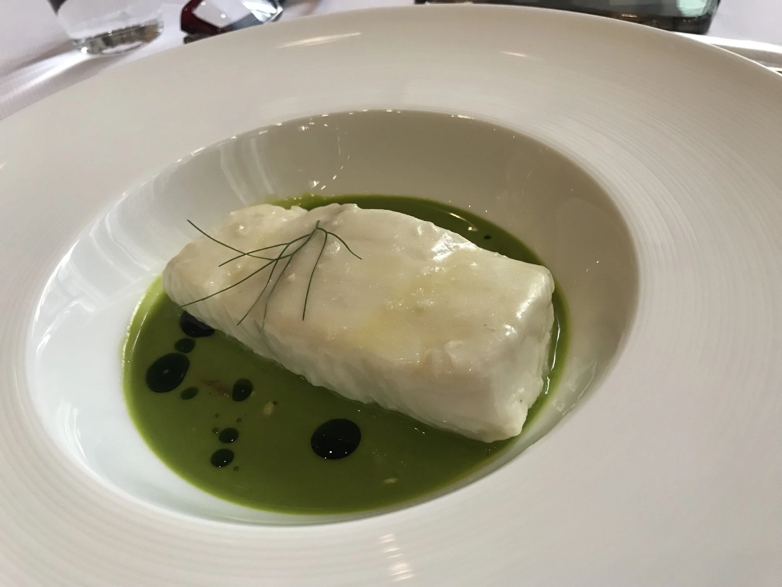Beautifully presented fish at Racine’s.