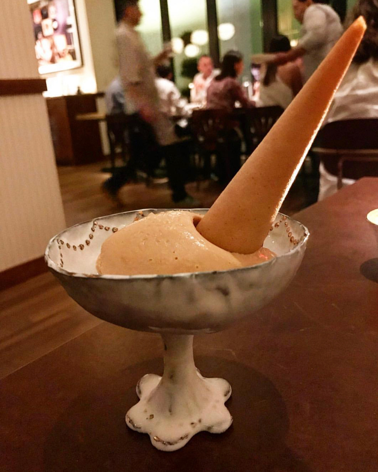Salted caramel gelato makes a fine finish at Legacy Records.