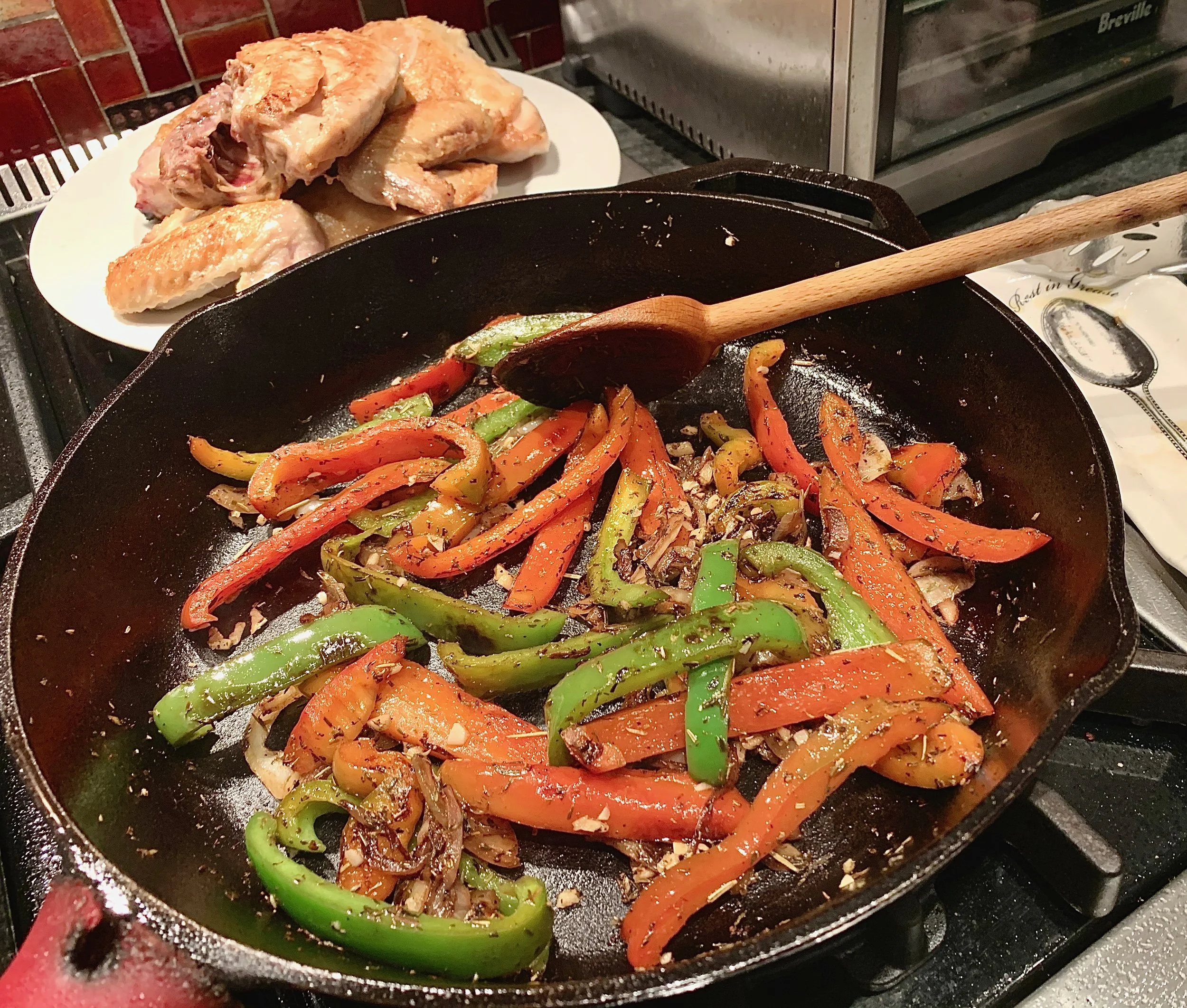 Herbes de Provence Chicken with Onions, Peppers, and Tomatoes