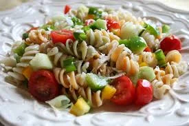 Sesame Ginger Pasta Salad with Crunchy Vegetables