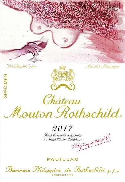 Hallelujah! Female Artist's Work Adorns 2017 Château Mouton Rothschild Label