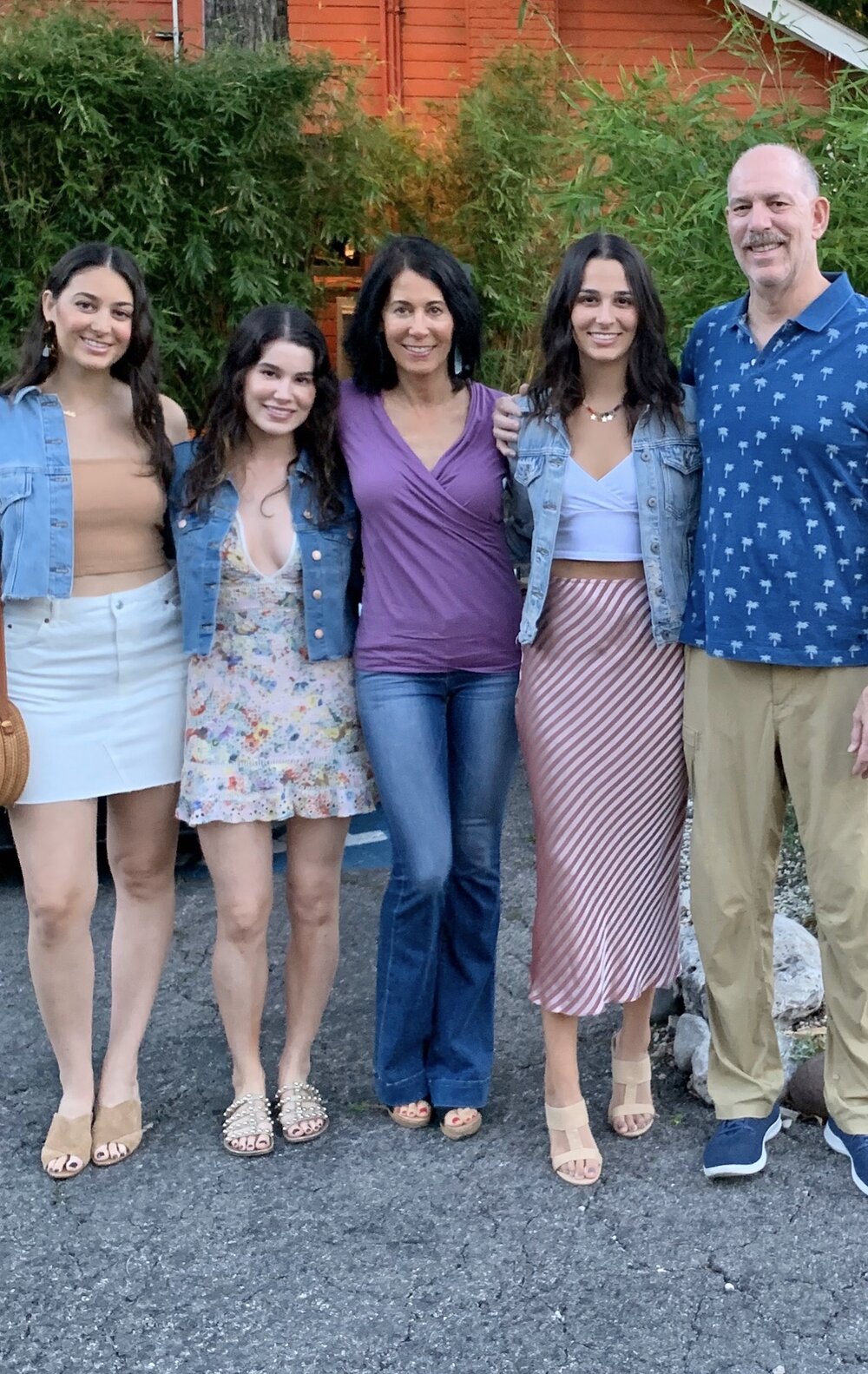 The author with her family, Left to right:  Colette, Gabrielle, Lisa, Jolie, and Joel.