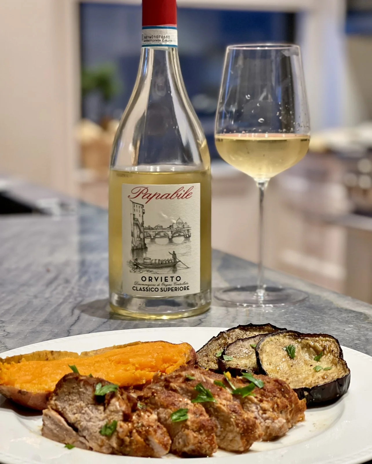 Orvieto, Umbria’s Famous White Wine, Paired With Spiced Pork Tenderloin #ItalianFWT