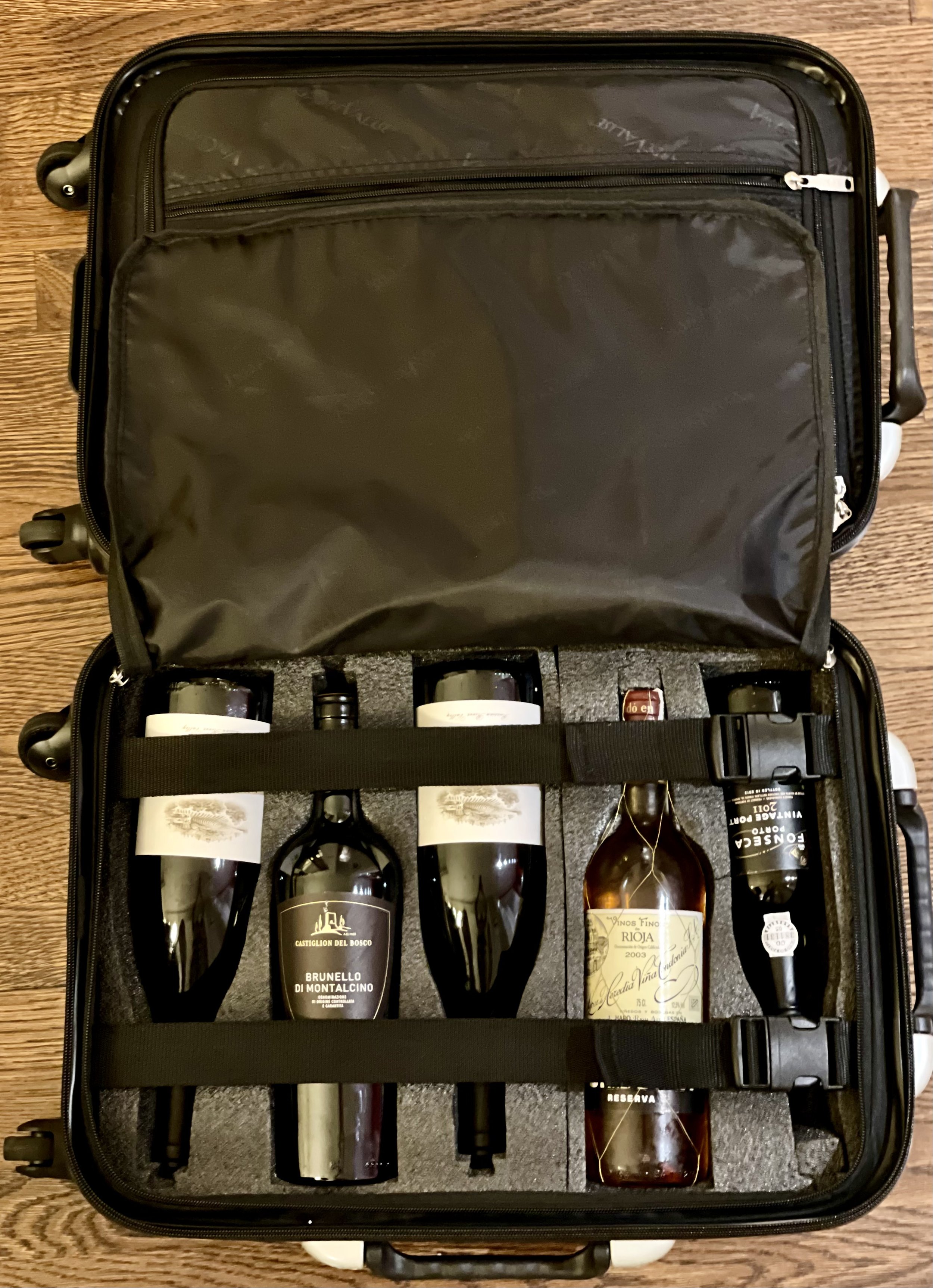 VinGardeValise Piccolo 5-Bottle - Carry-On size, Burgundy