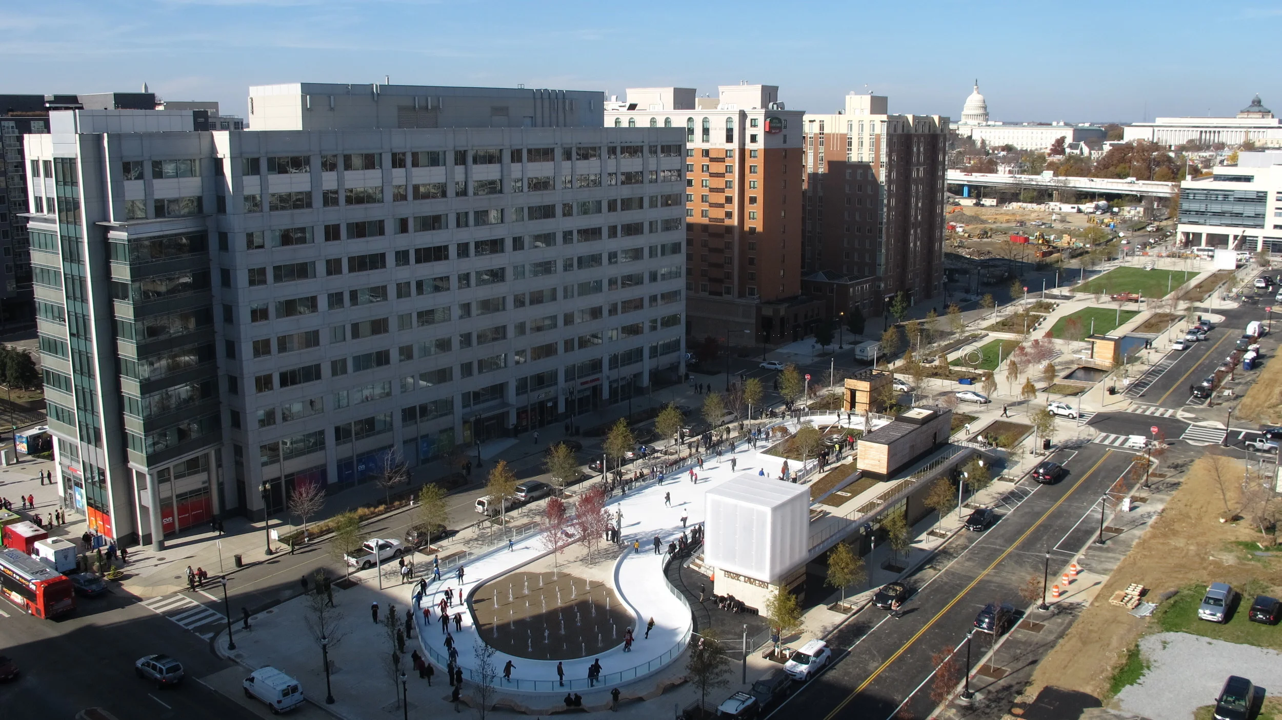 Canal park in Winter