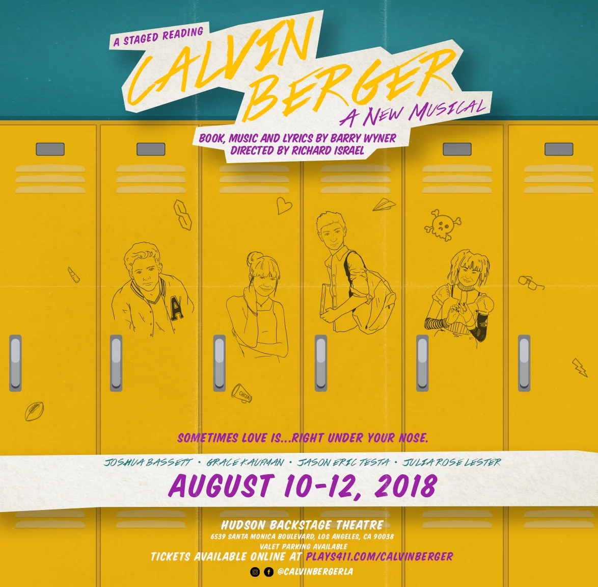 CALVIN BERGER starring "Man With A Plan's" Grace Kaufman and "Mom's" Julia Lester opens in August