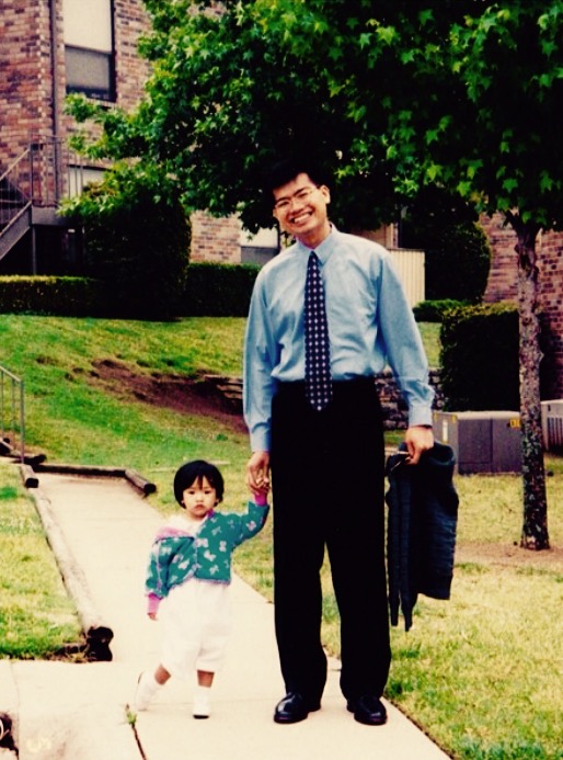 With Little Bianca, my research assistant.