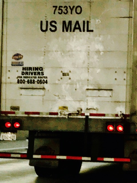 Interstate 635 courier sighting