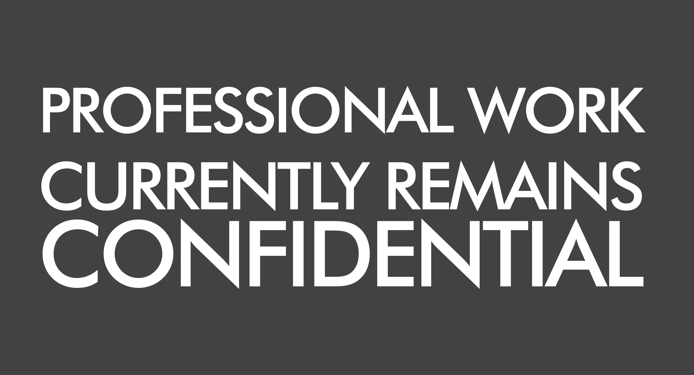 Professional ID & Strategy Work