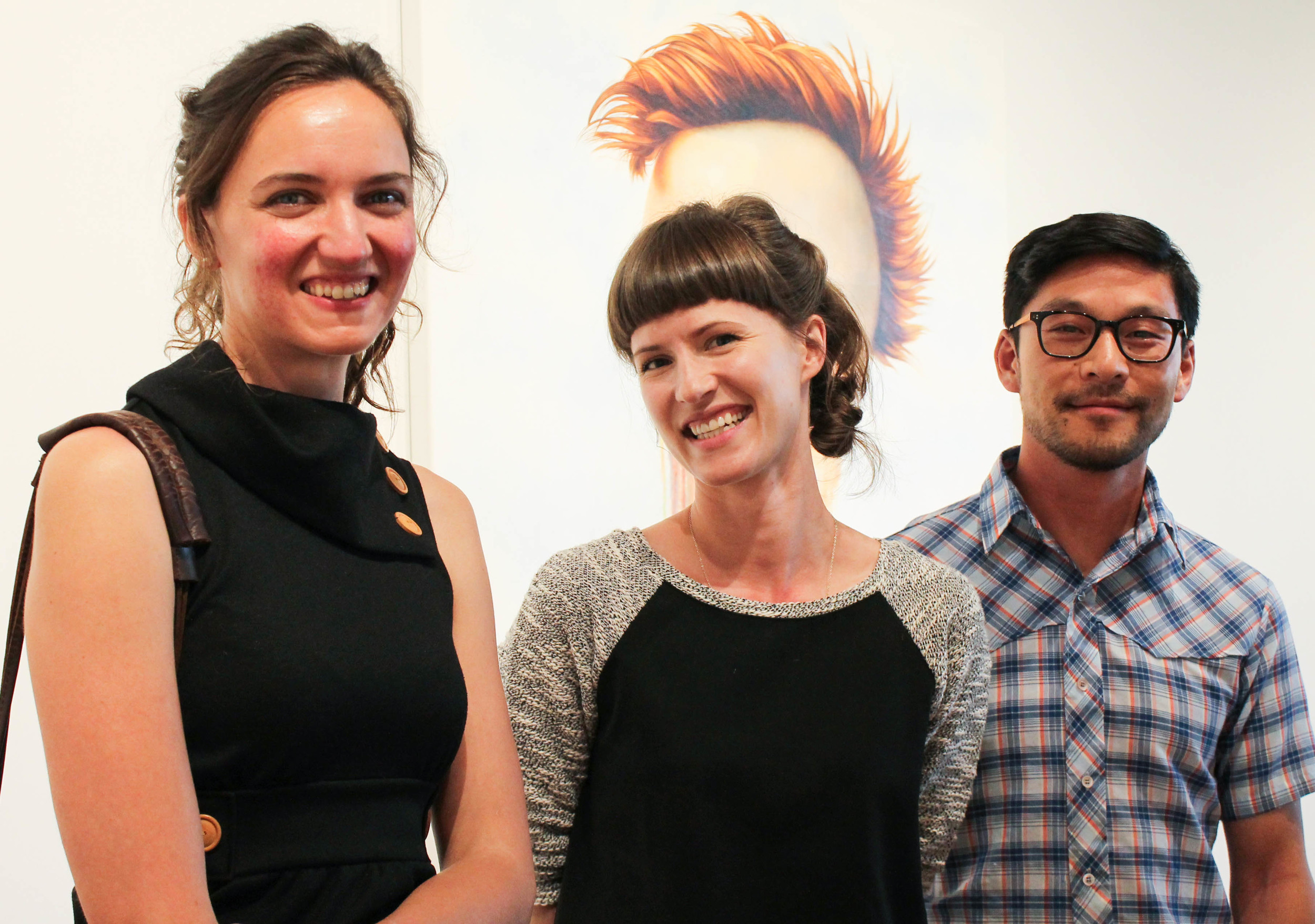 Artist Aubrey Hillman, Courtney Kemp, and Artist Mako Miyamoto