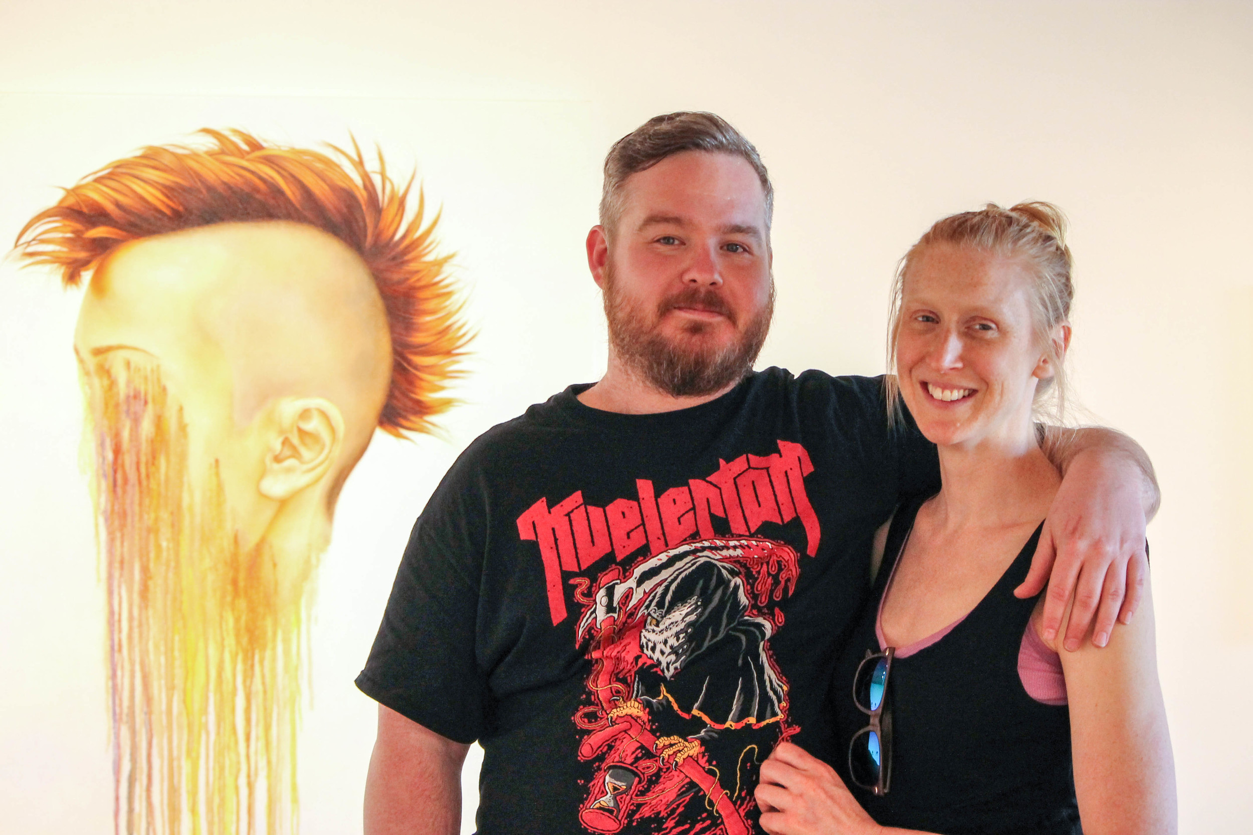 Artists Brian Donnelly and Marnie White
