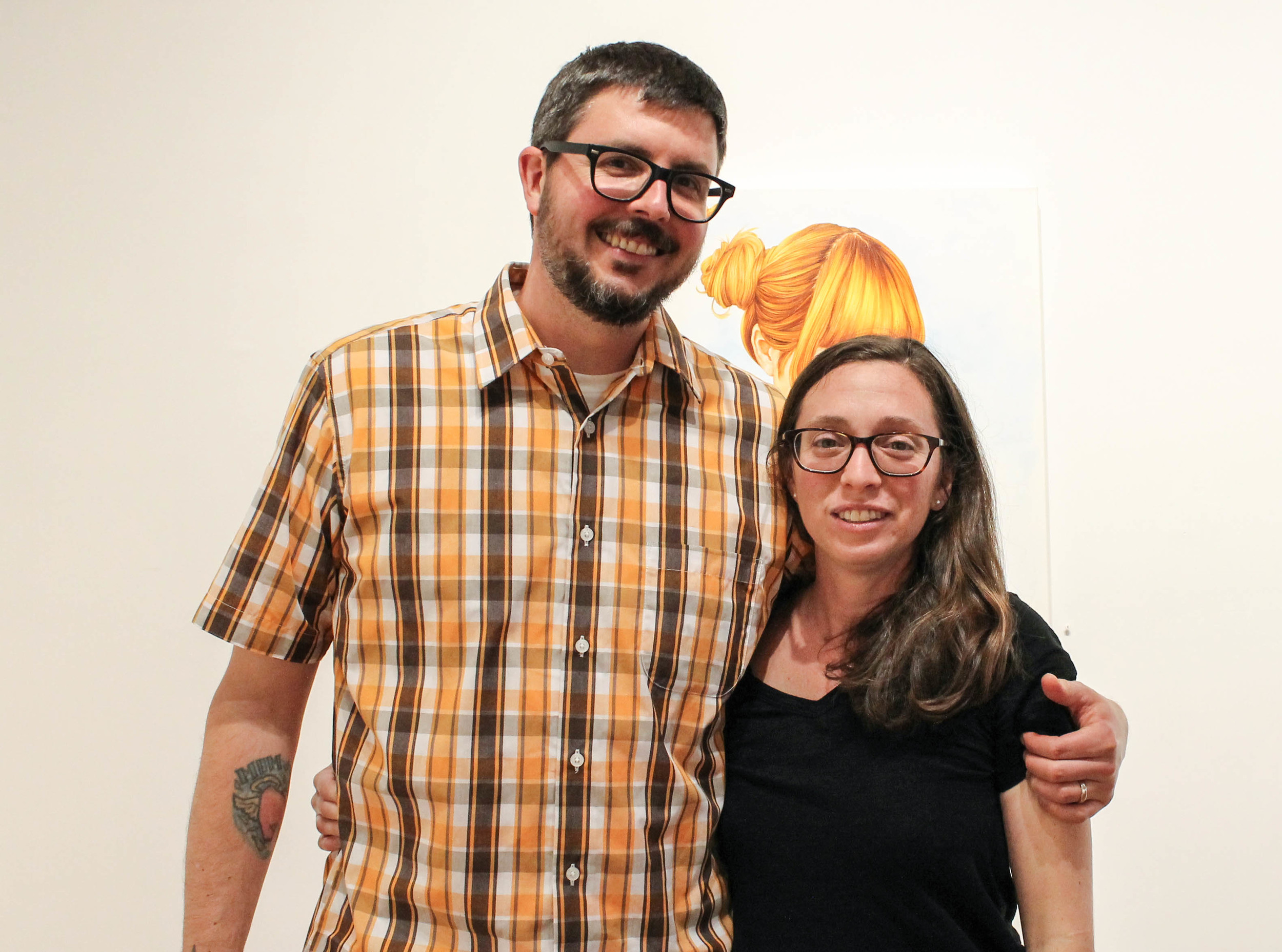 Artist Ryan Bubnis and Cecilia Singer