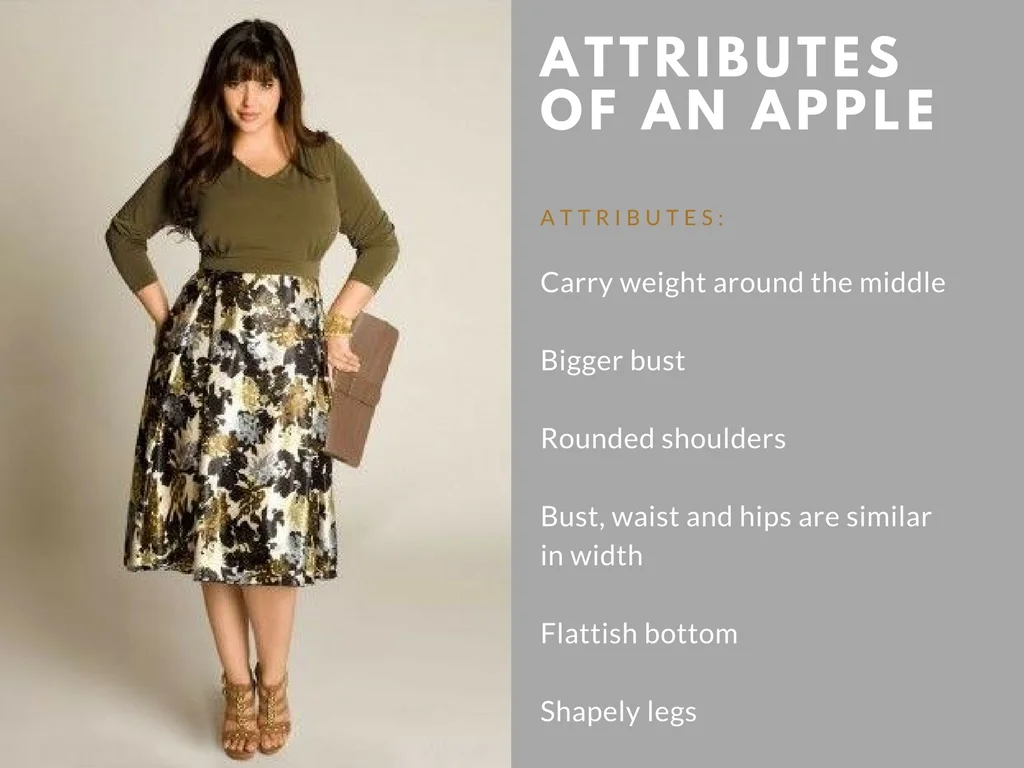attributes of an apple body shape