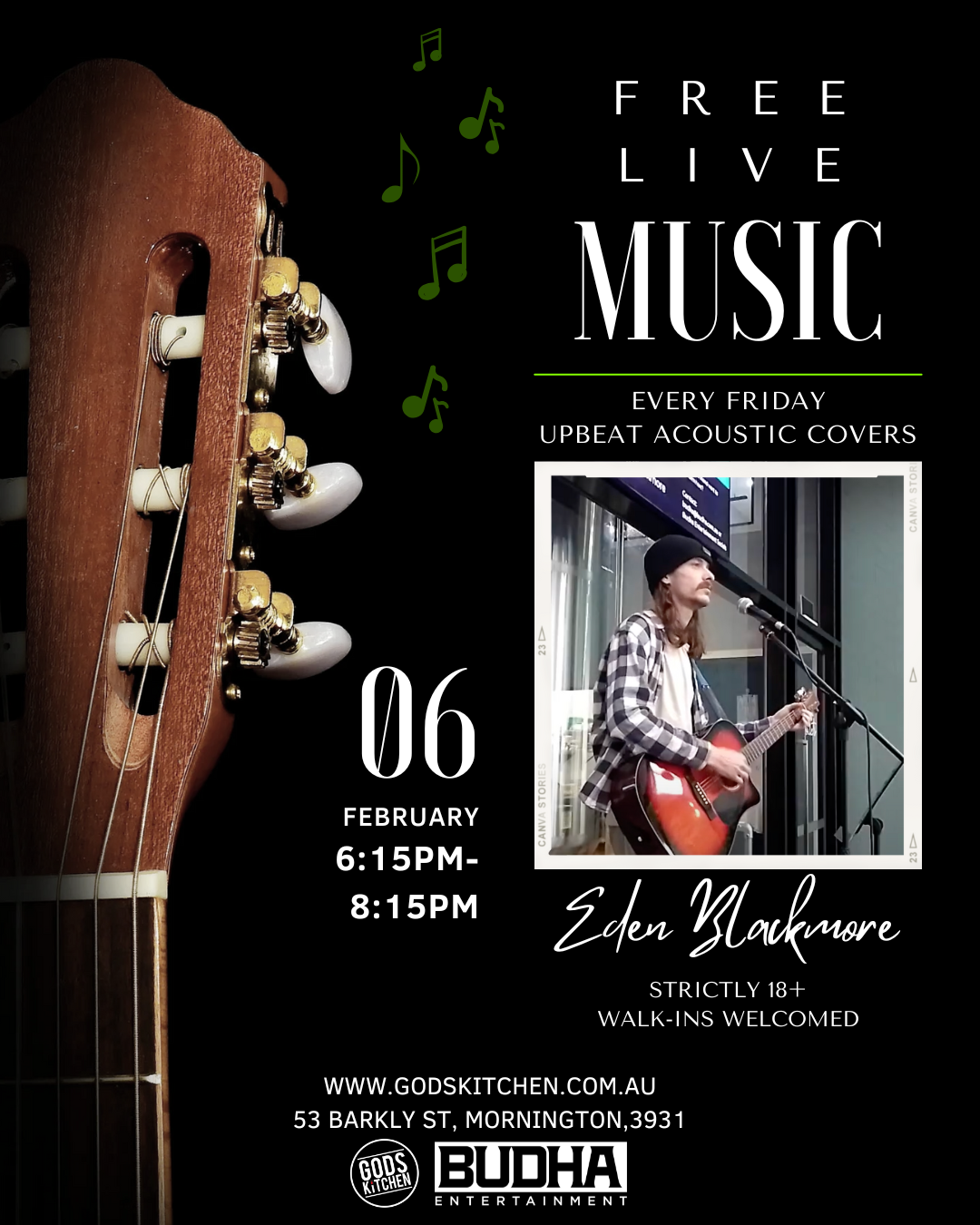 Live Music Ft. Eden Blackmore