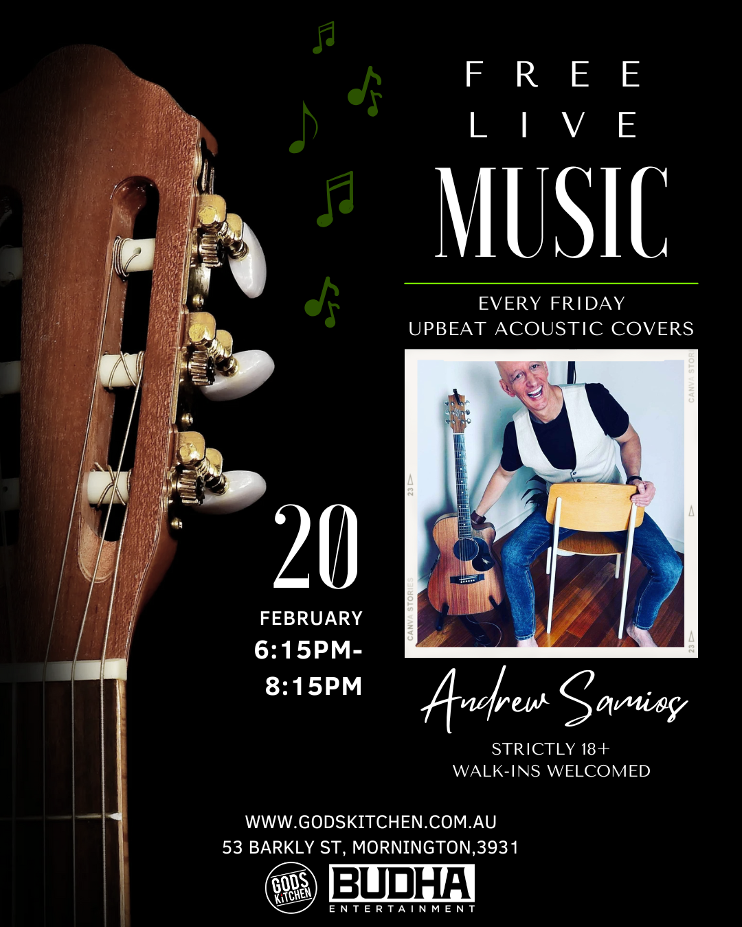 Live Music Ft. Andrew Samios