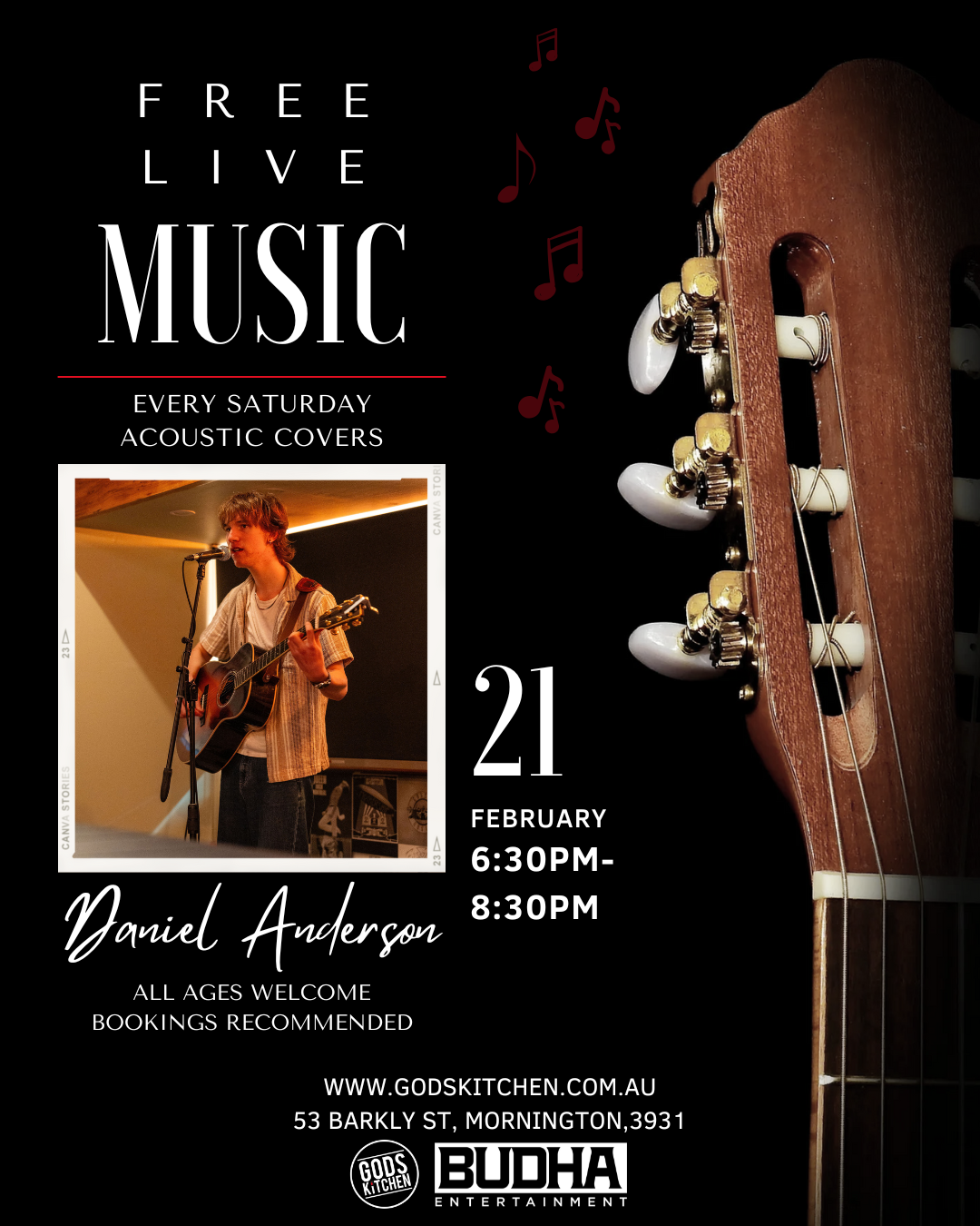 Live Music Ft. Daniel Anderson