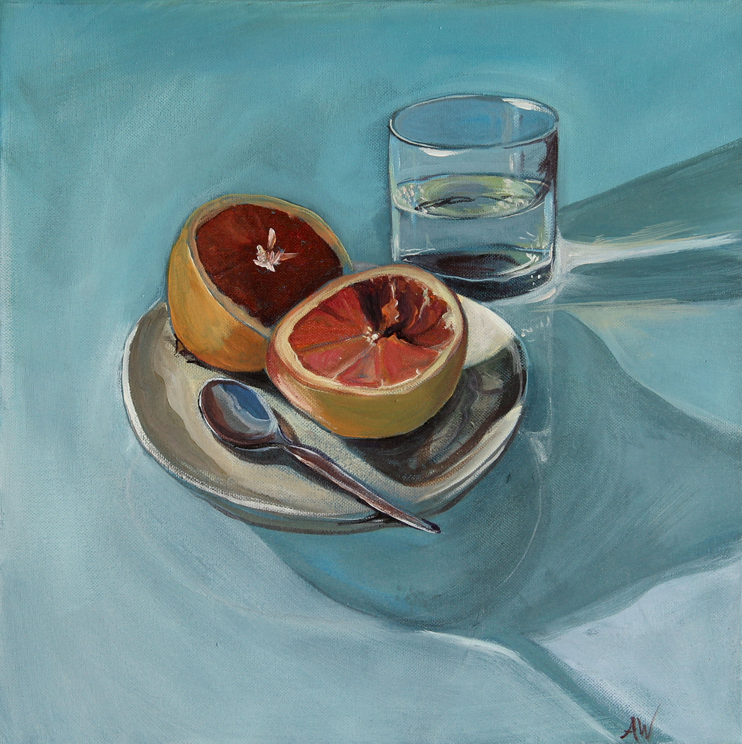 Grapefruit and Water