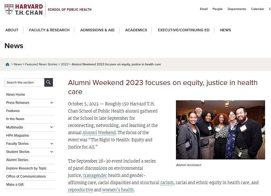 Alumni Weekend 2023 focuses on equity, justice in health care