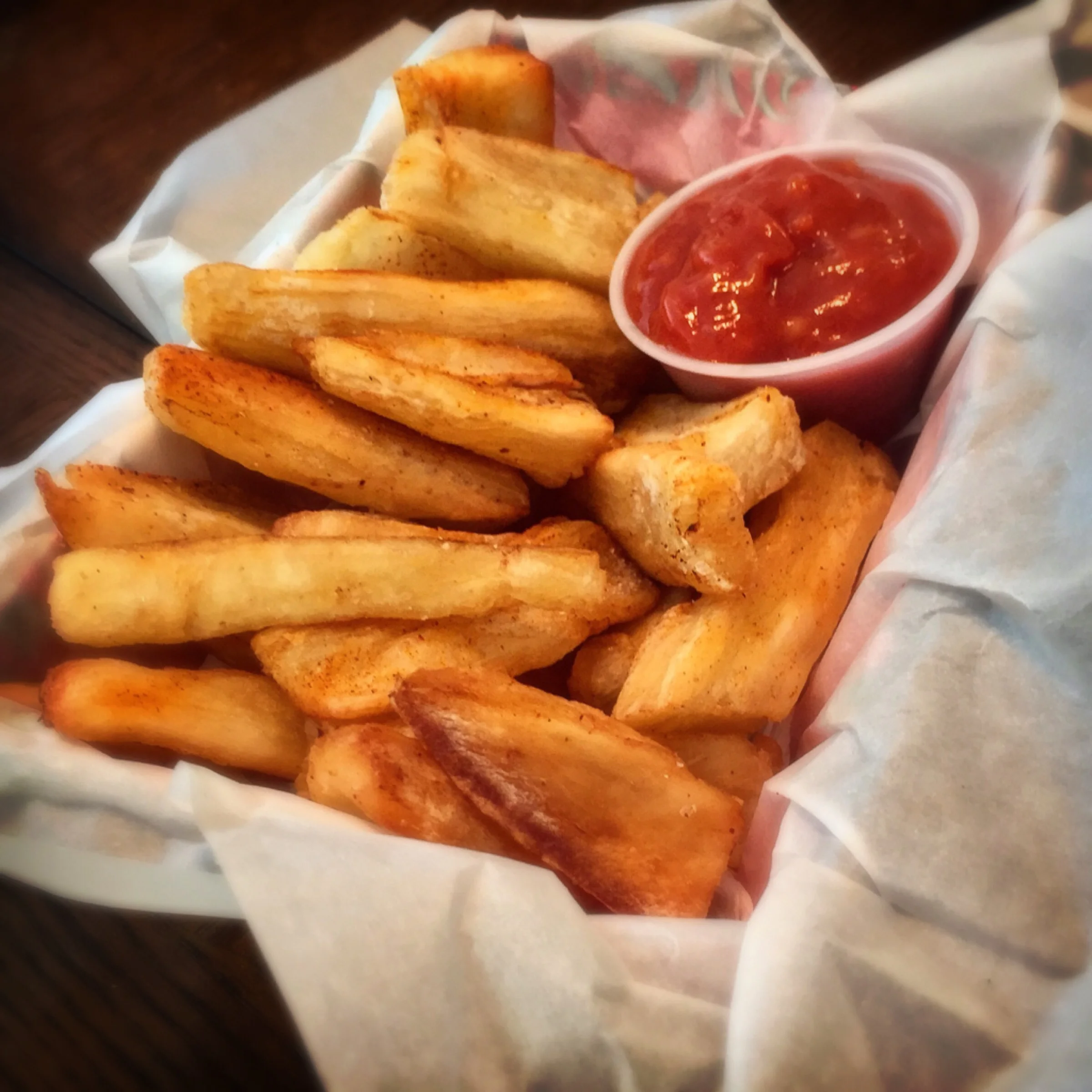 "Yucca Fries with Banana Ketchup"