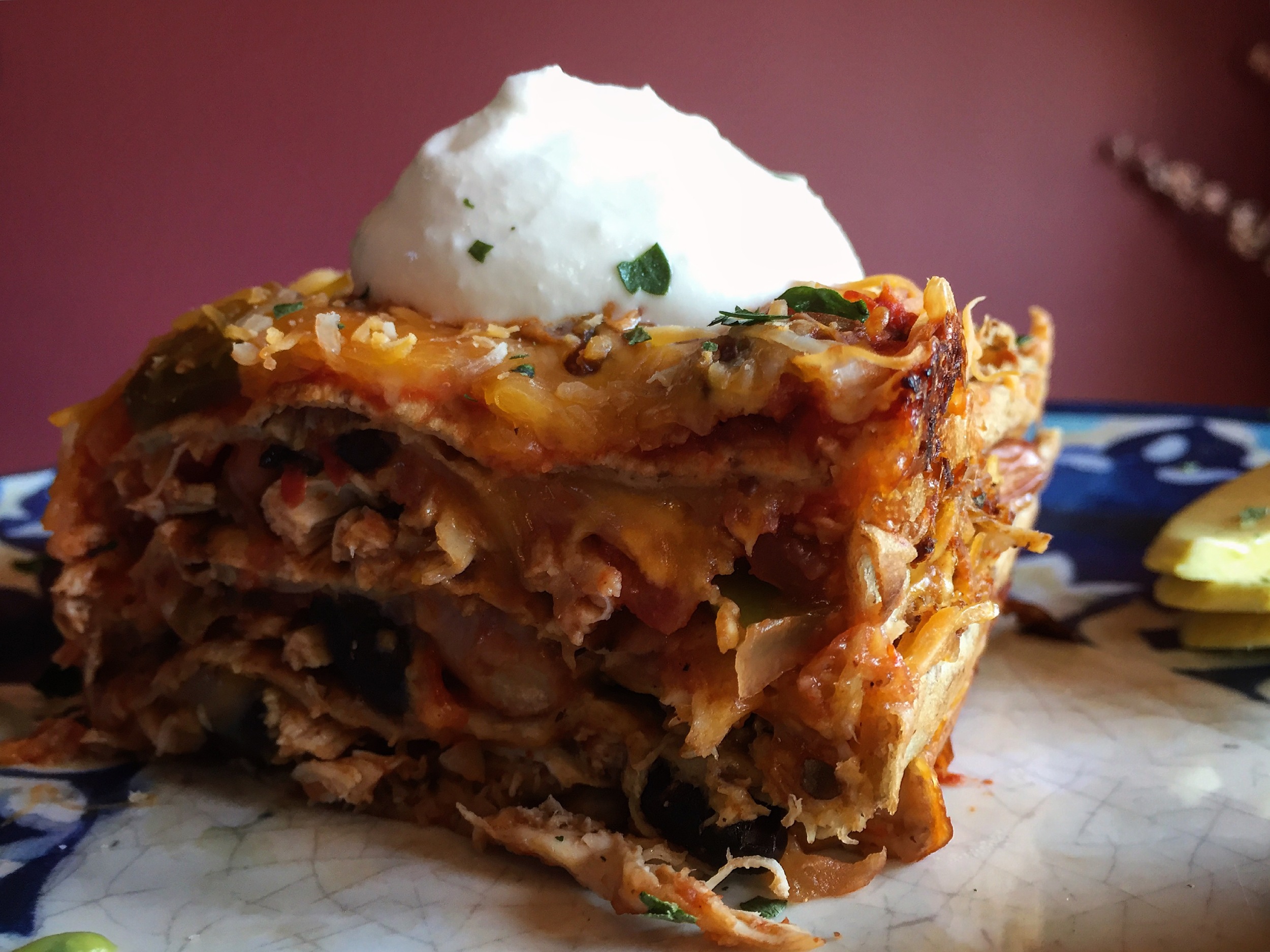 "Healthy Mexican Inspired Lasagna"