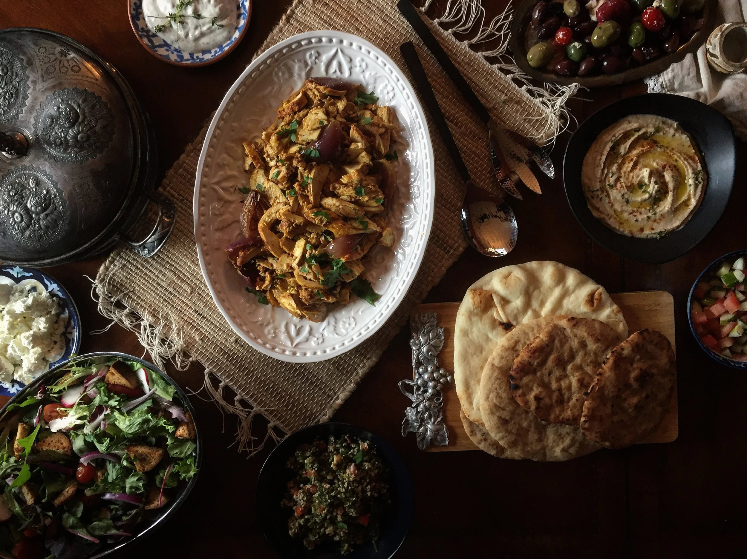 "Eastern Mediterranean Themed Meal" 