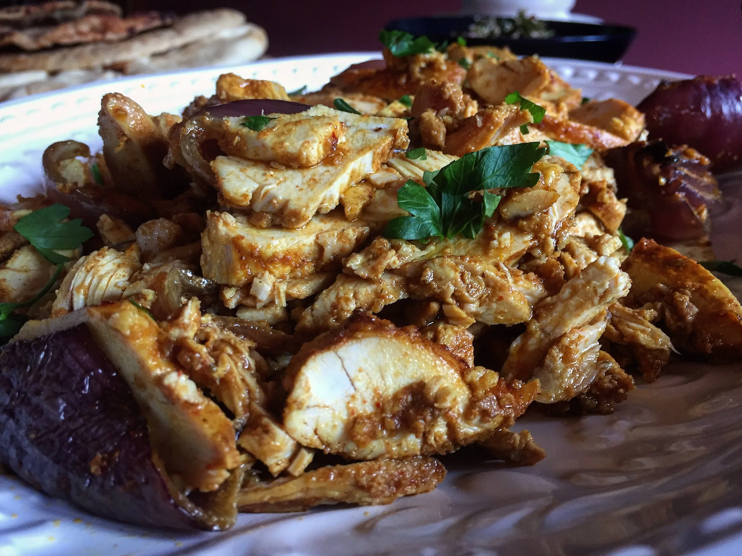 "Oven Roasted Chicken Shawarma"