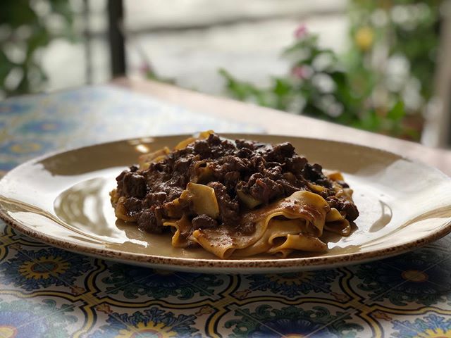 Oh my goodness was this delicious..
-
&ldquo;Pappardelle con ragu di cinghiale alla toscana&rdquo;
-
Have seen my foodie friend @vincenzosplate make this delish dish and always wanted to try it for myself..
-
In NY there&rsquo;s not much in the way o