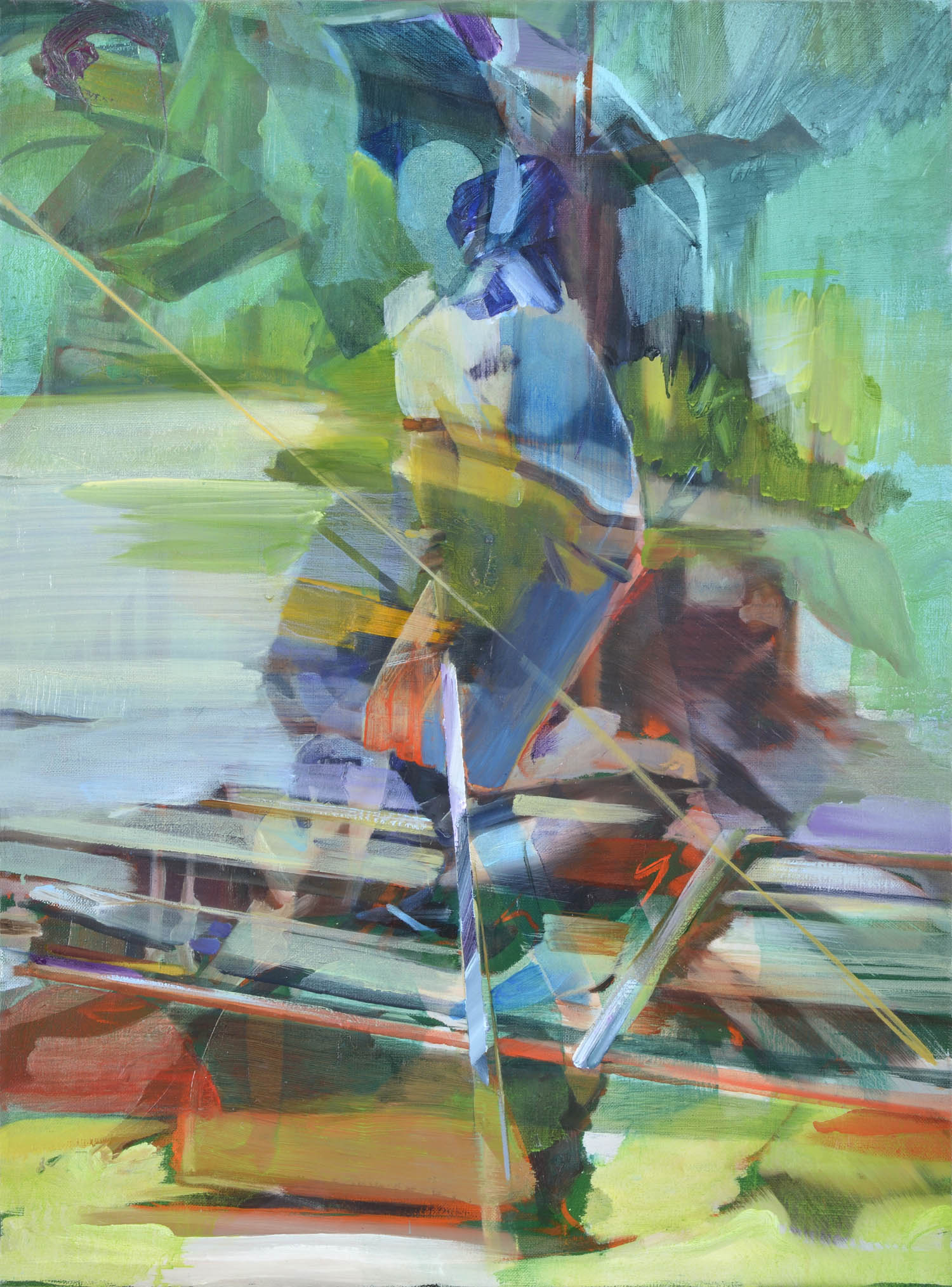 Slasher, 2015, oil on canvas, 73x54. Private collection, France