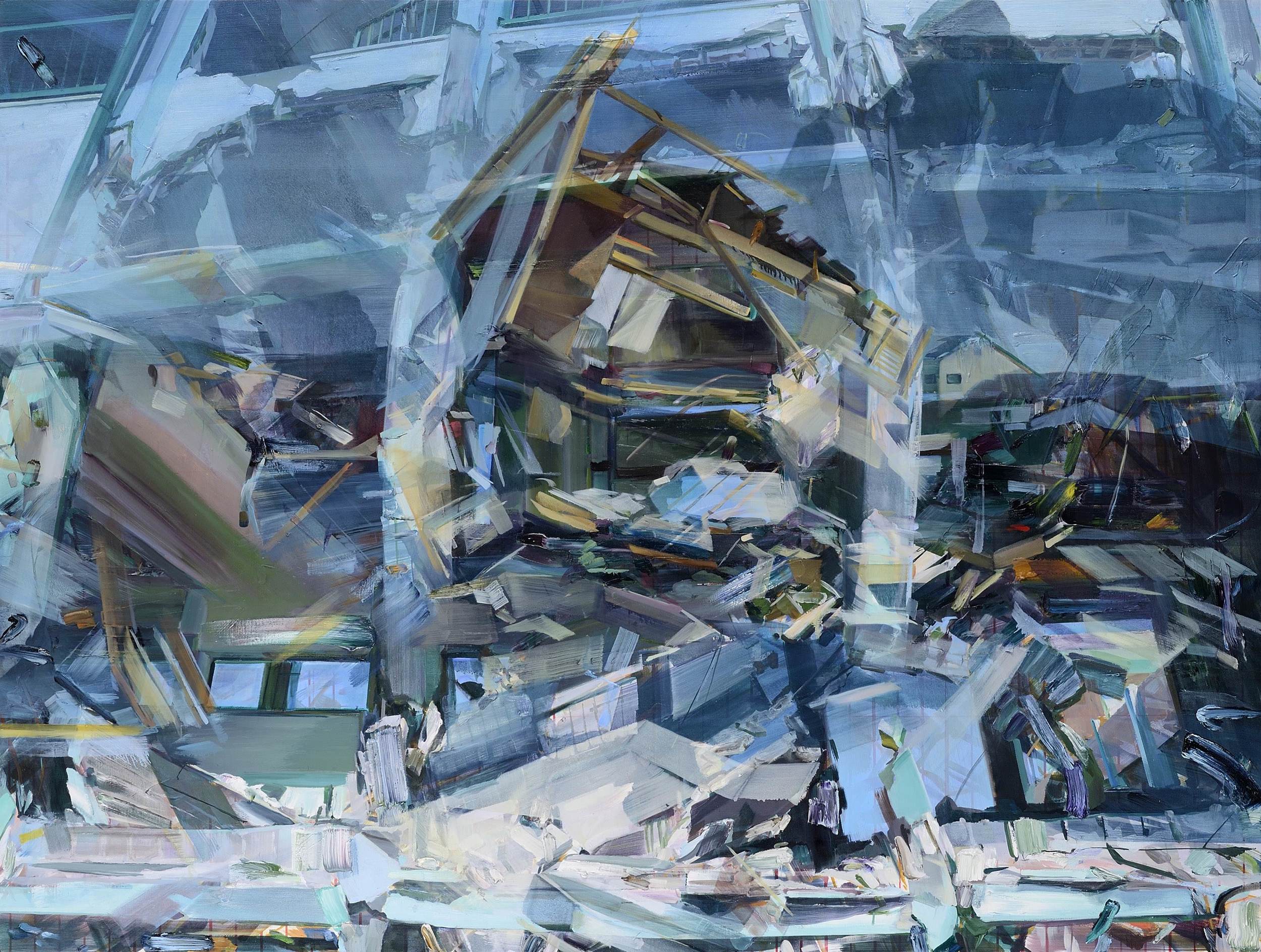Light Pool , 2012, oil and alkyd on canvas, 210 x 280cm. Collection CNAP, France