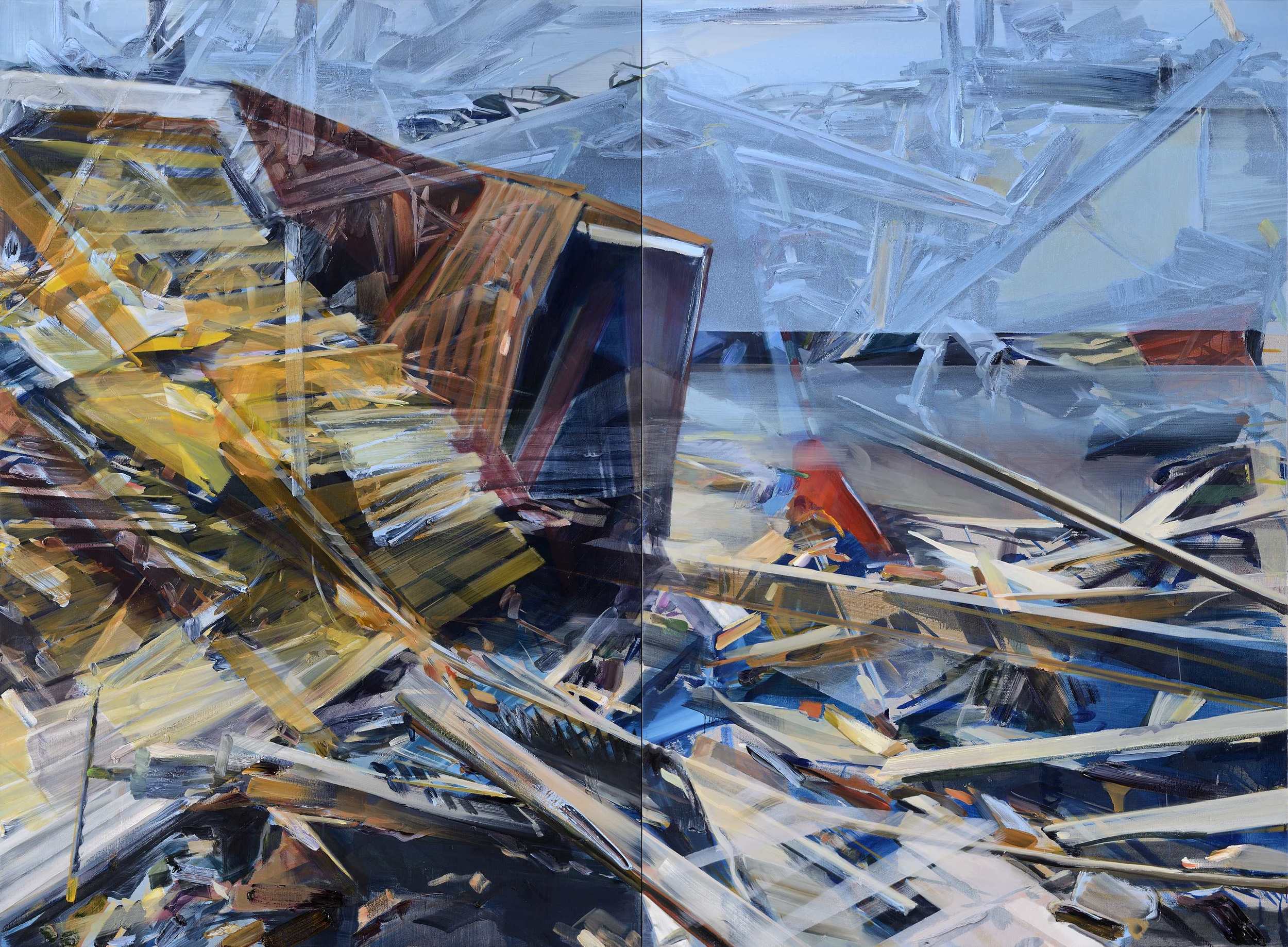   See through , 2012, oil and alkyd on canvas, 200 x 275cm. Private collection,&nbsp;France 
