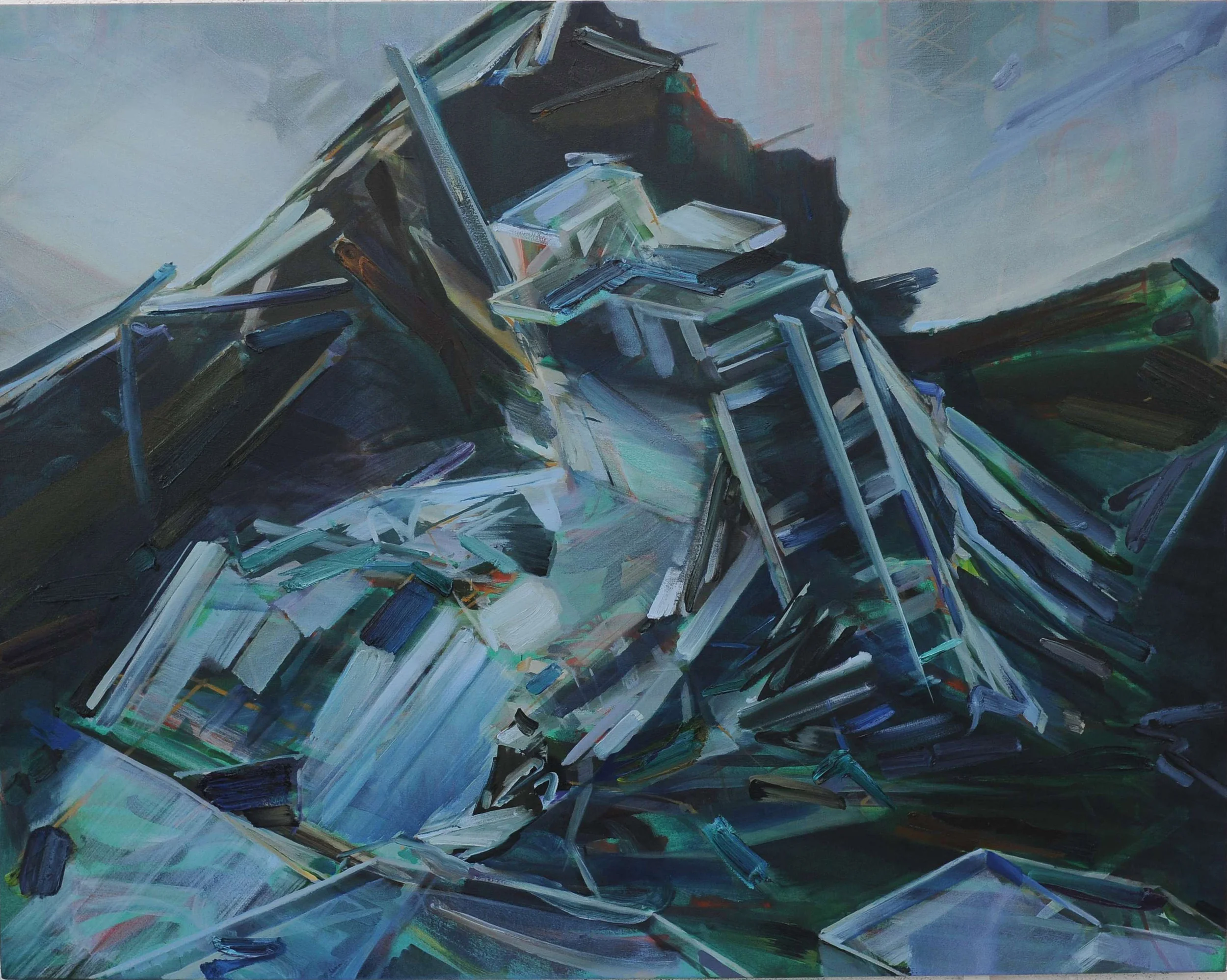 Concrete Wave , 2011, oil on canvas, 114 x 145cm. Private collection, France